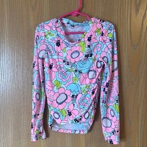 Carter's Pink and Blue Floral Rashguard